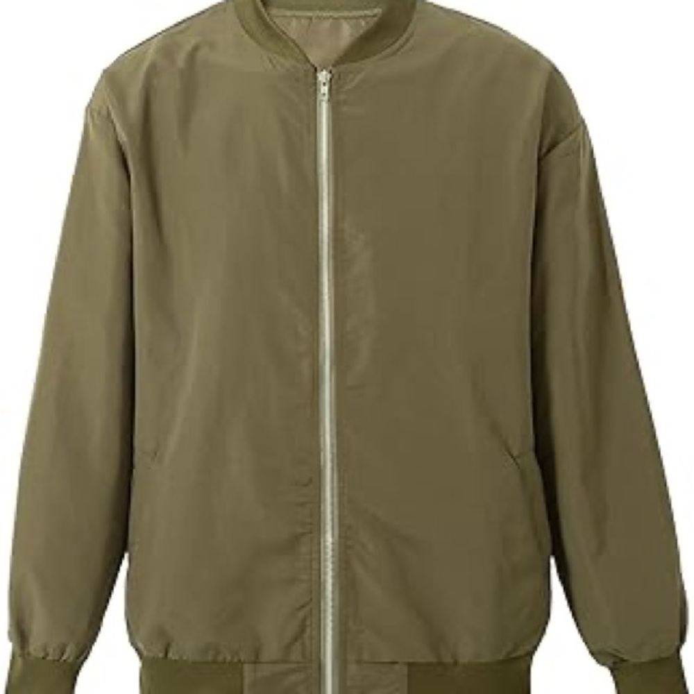 Olive Green Bomber Jacket